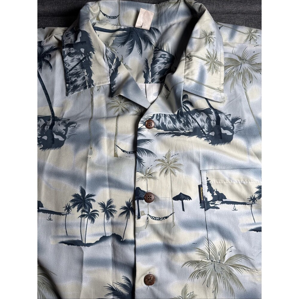 Palmwave Hawaiian Short Sleeve Shirt Mens Size 2XL